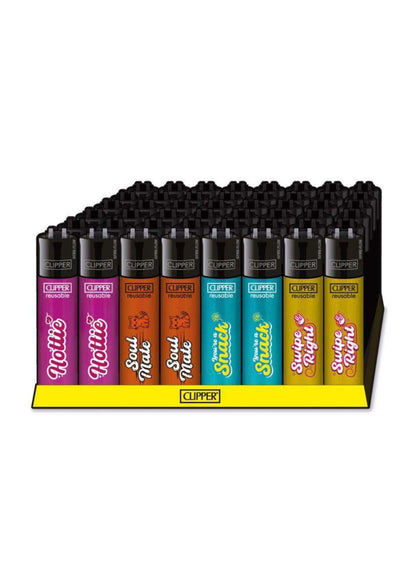 Hottie ffx love language clipper feuzeug nachfüllbar in bunten designs ideal für gothic kleidung und horror fans