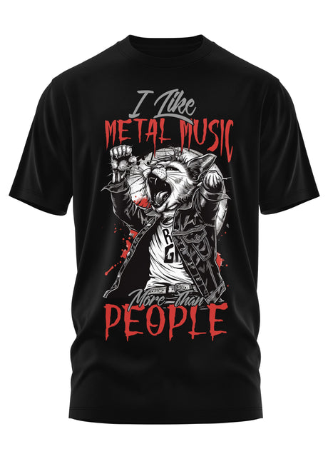 I LIKE METAL MUSIC - SHIRT - STRANGE UNISEX T-SHIRT