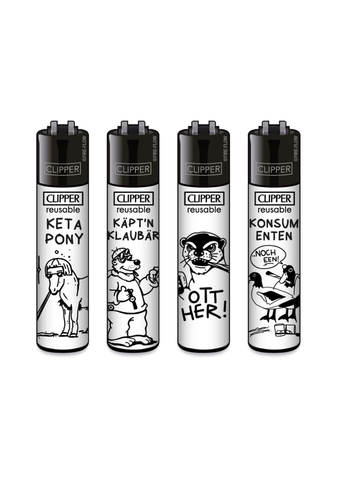 Keta Pony / FFX Junkie Tattoo #3 - Clipper Feuerzeug nachfüllbar
