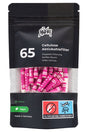 Packung mit rosa Zellulose-Aktivkohlefiltern.