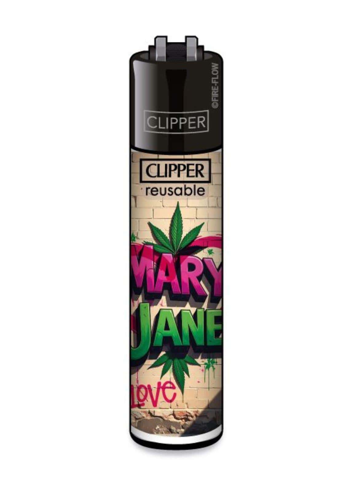 Clipper Feuerzeug mit Mary Jane Graffiti Design