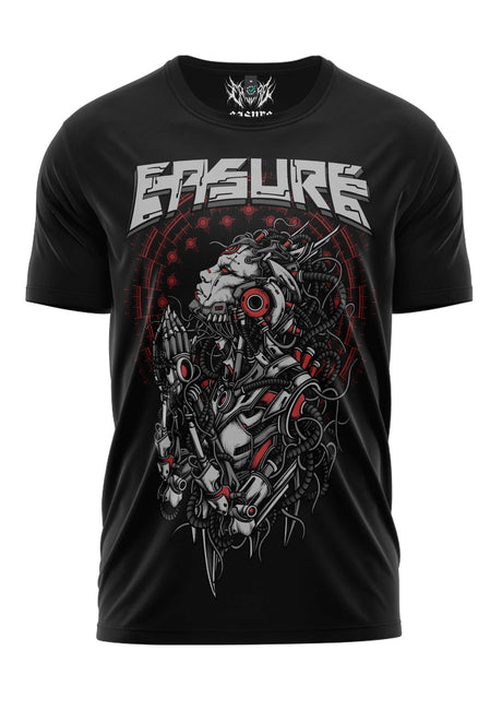 Schweres Unisex T-Shirt MECHA mit cybernetischem Löwen