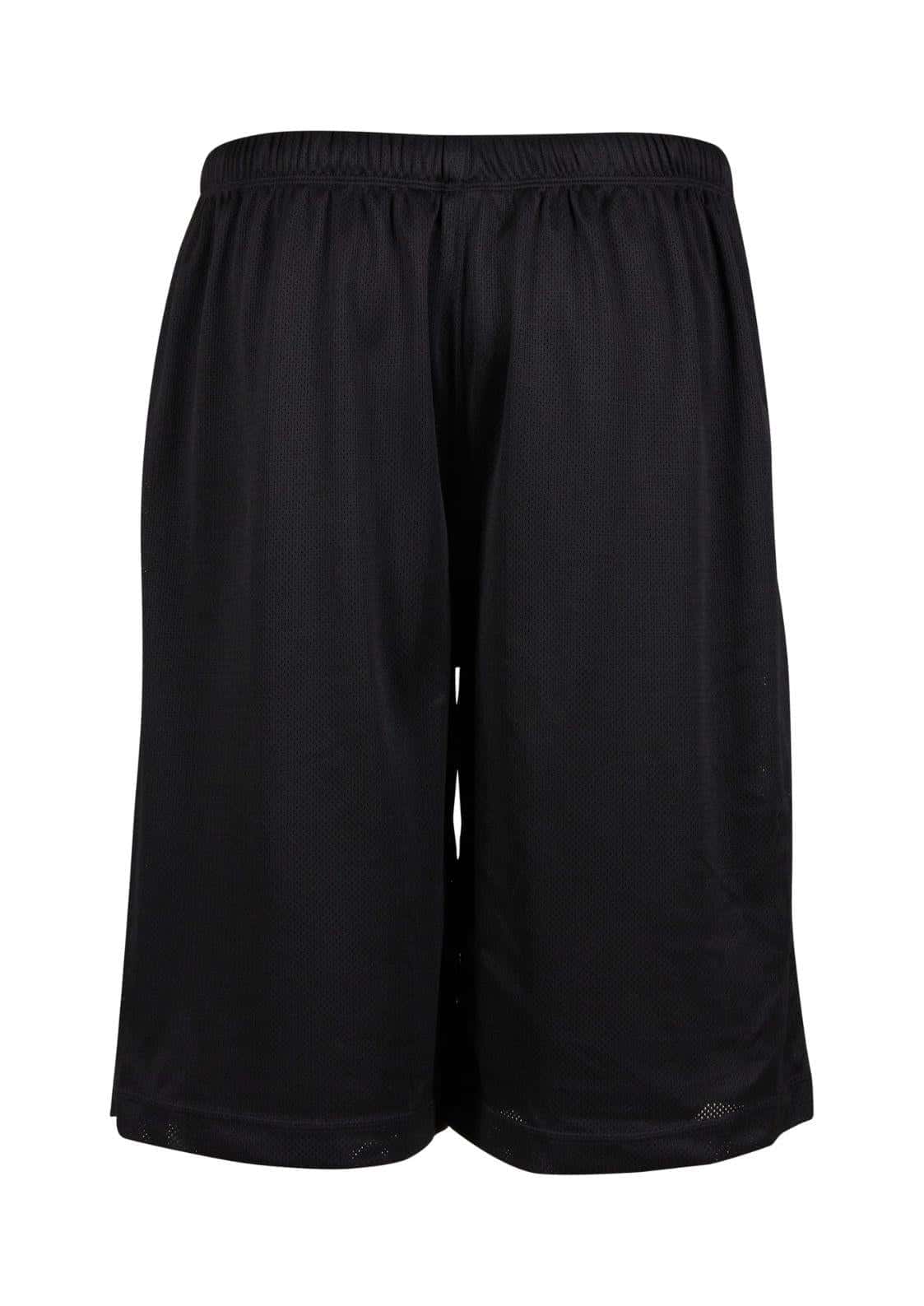 Mesh shorts hose von brandit savage vintage in schwarz mit strukturierter stoff und elastischem bund für dark fashion