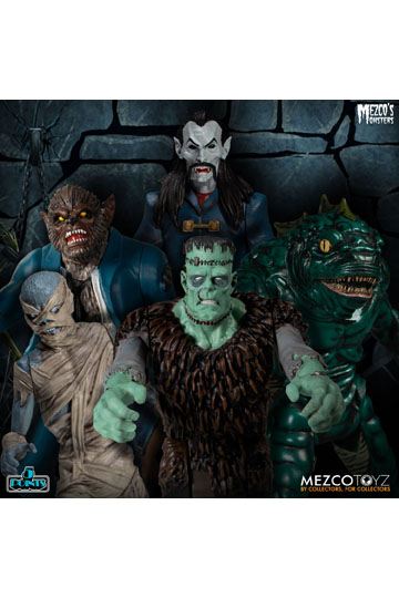 MEZCO´S MONSTERS TOWER OF FEAR DELUXE BOX SET 5 FIGUREN