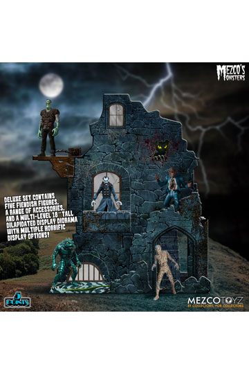 MEZCO´S MONSTERS TOWER OF FEAR DELUXE BOX SET 5 FIGUREN