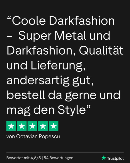 Dunkle Mode-Metallkette-Halskette mit einem schwarz-silbernen Design, mit verstellbarem Verschluss.
