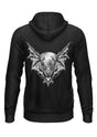Schwerer Unisex Hoodie Night Stalker mit Fledermaus-Backprint