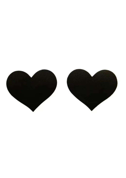 Nippel pasties herz schwarz schwarze herzförmige haftpads für gothic und dark fashion outfits