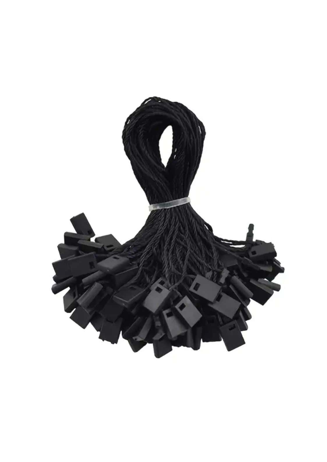 Schwarz nylon schnellverschluss zip ties mit rechteckiger form und kleinen kerben, 1000 stück für gothic etiketten