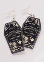 OUIJA COFFIN BLACK - EARRINGS - JEWLERY