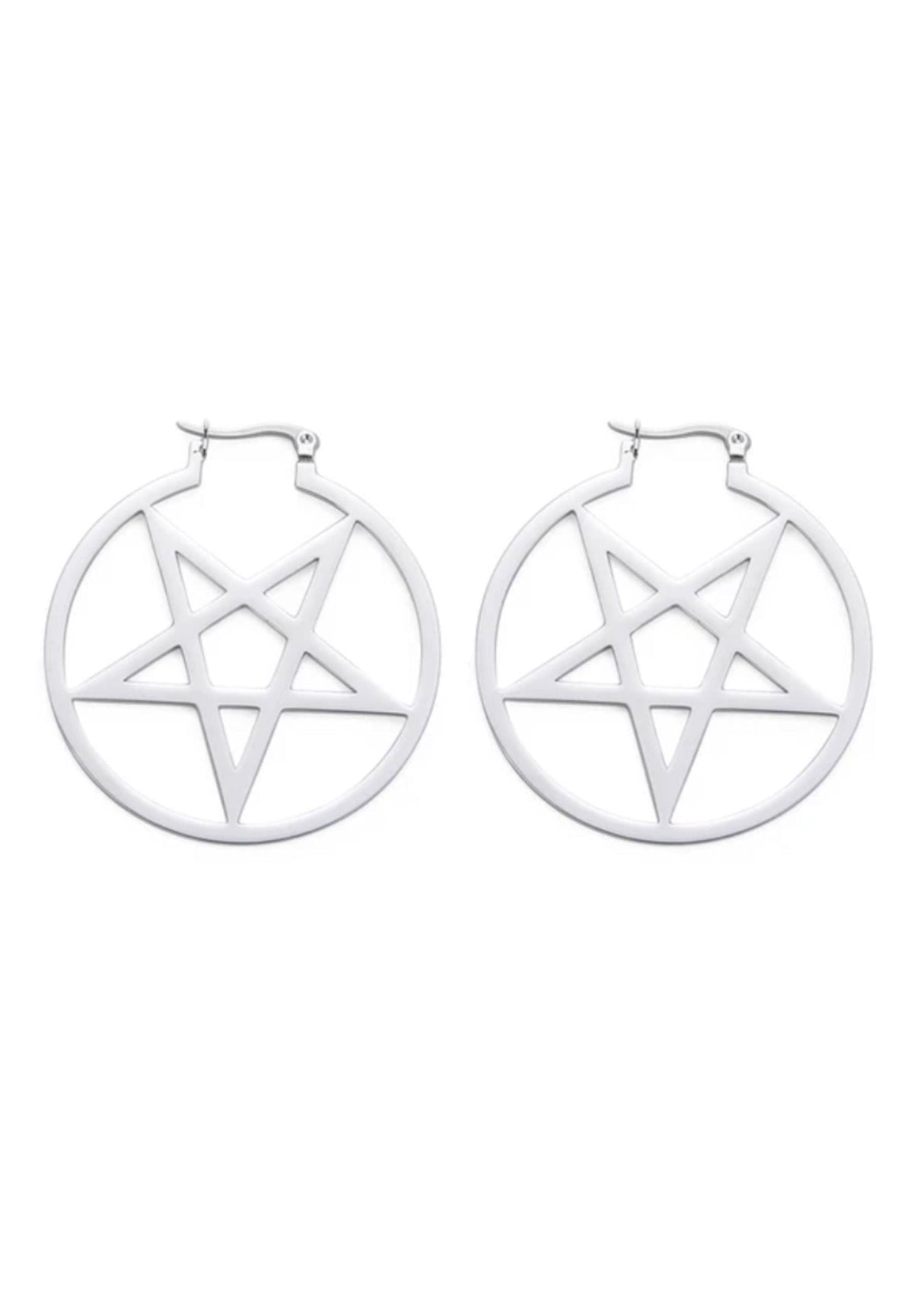 PENTAGRAM SIMPLE - EARRINGS - JEWLERY