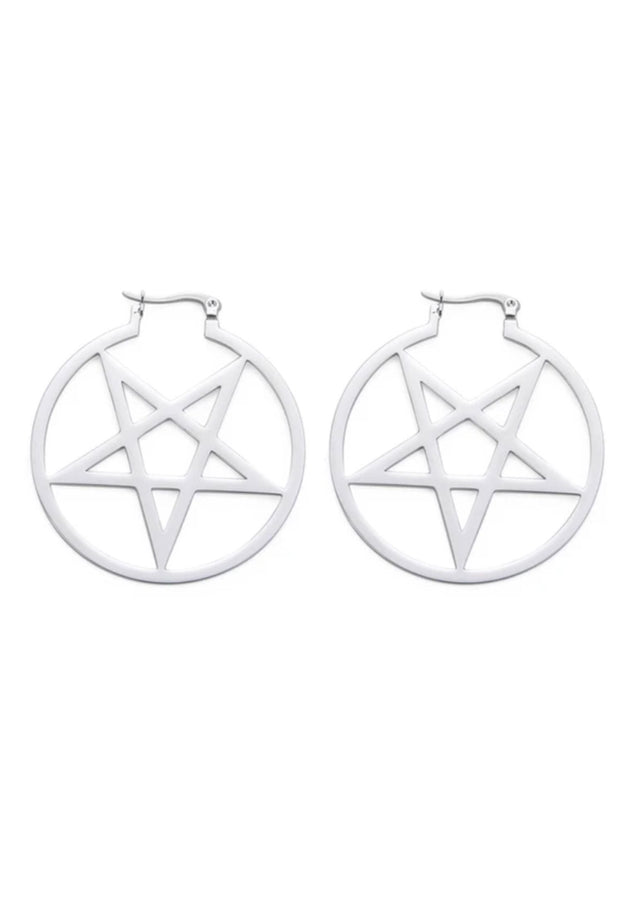 PENTAGRAM SIMPLE - EARRINGS - JEWLERY