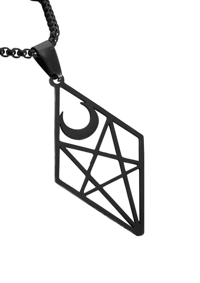 PENTAGRAM WITCH BLACK - NECKLACE - JEWLERY