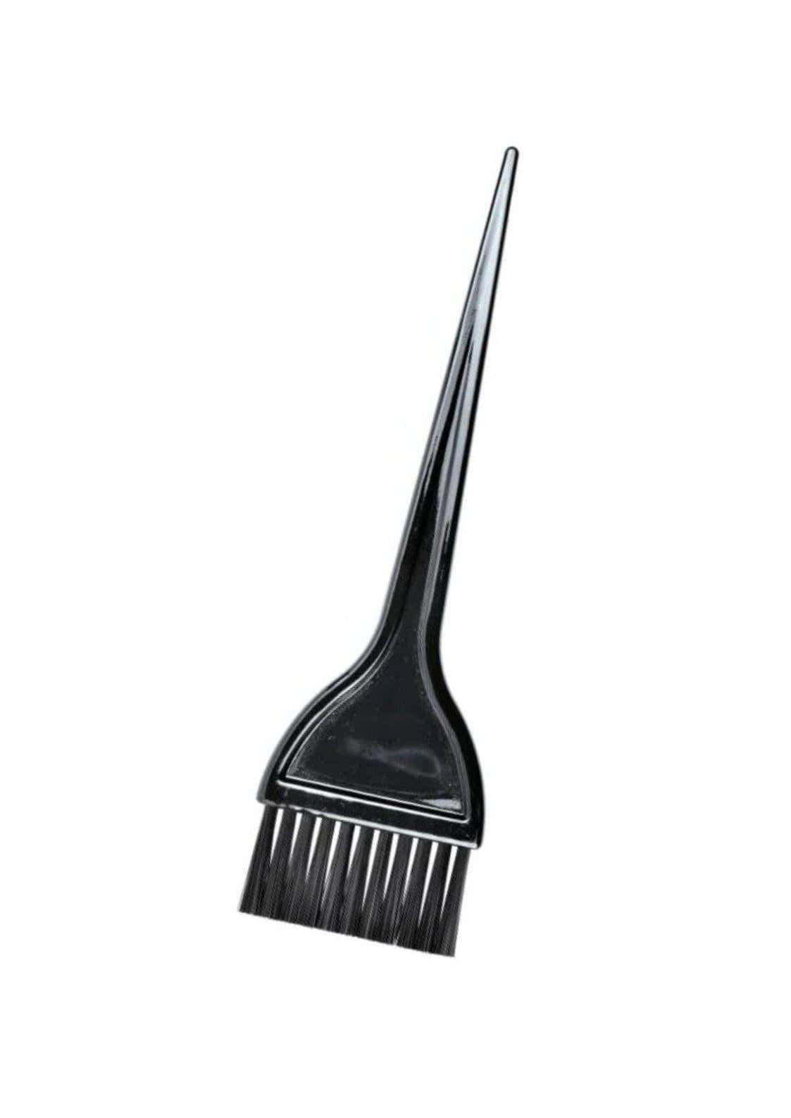 Schwarzer haarfärbe-pinsel aus plastik mit dichtem borstenkopf für saubere ergebnisse bei gothic styles