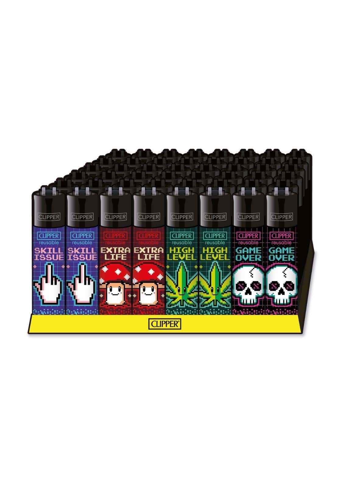 Pixel Glitch - Clipper Feuerzeug Set