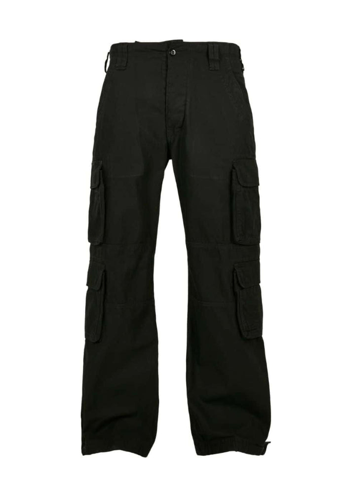 Black brandit pure vintage cargo hose aus robustem stoff mit mehreren praktischen taschen