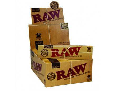 Display für rohes Rolling Paper.
