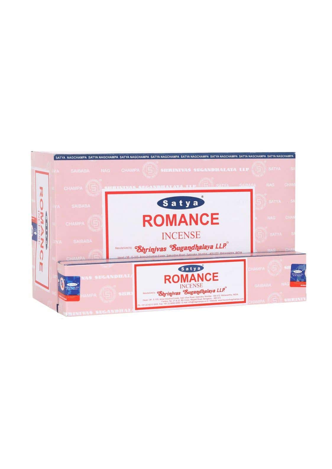 Rosa rechteckige box satya romance rituelle räucherstäbchen ideal für meditation und yoga ritual incense