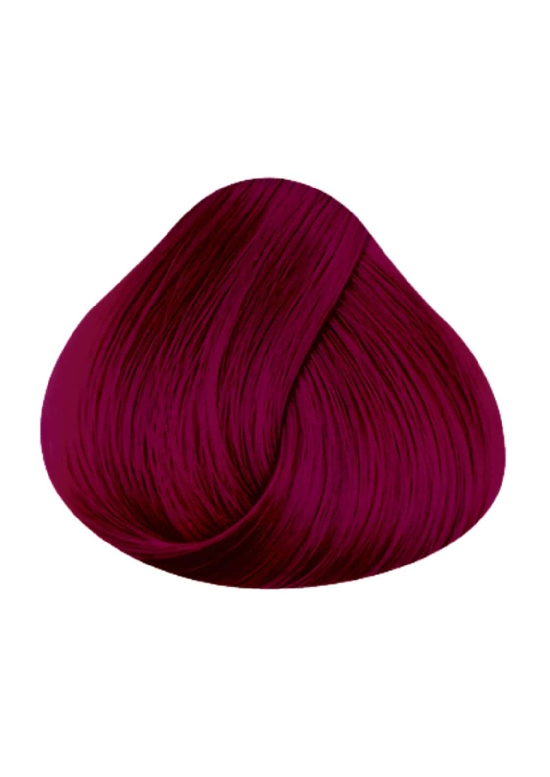 Vibrante tiefburgunder haartönung swatch mit glänzenden strähnen rubine directions 100ml intensives rubinrot für helles haar