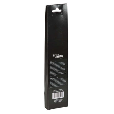 Black after dark run away vampire räucherstäbchen verpackung hinten mit weißem text und barcode