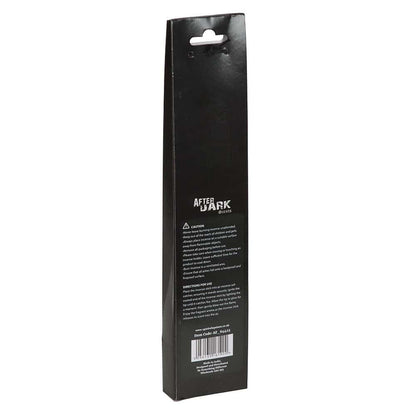 Black after dark run away vampire räucherstäbchen verpackung hinten mit weißem text und barcode