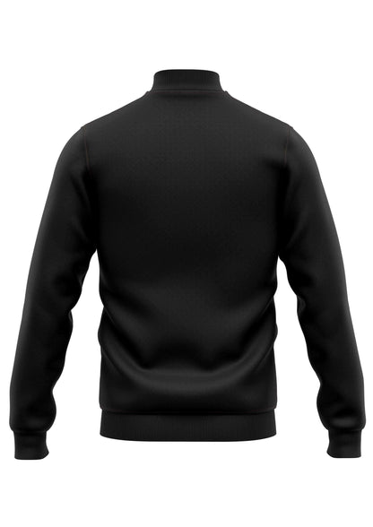 Bitte gothic SATANAS college jacke schwarze turtleneck pullover mit gerippten bündchen und saum
