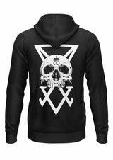 Schwerer Unisex-Hoodie mit Sigil Skull-Rückenprint und strapazierfähigem Stoff