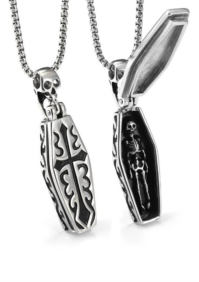 SKELETON COFFIN - NECKLACE - JEWLERY