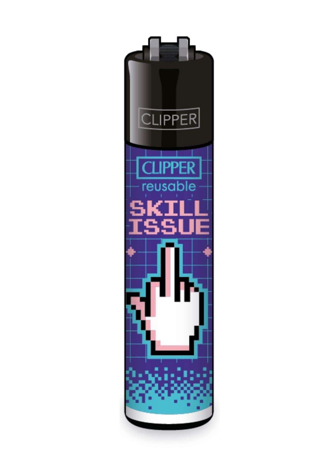 Skill issue / Pixel Glitch - Clipper Feuerzeug nachfüllbar