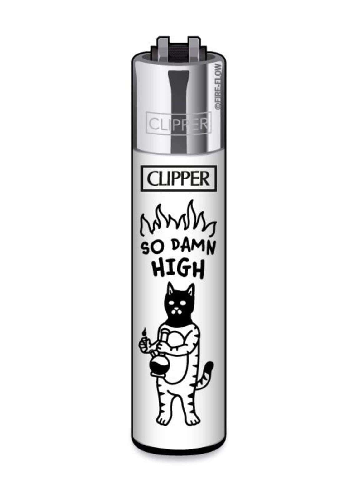 Clipper Feuerzeug aus der FFX Serie mit Katzen Motiv