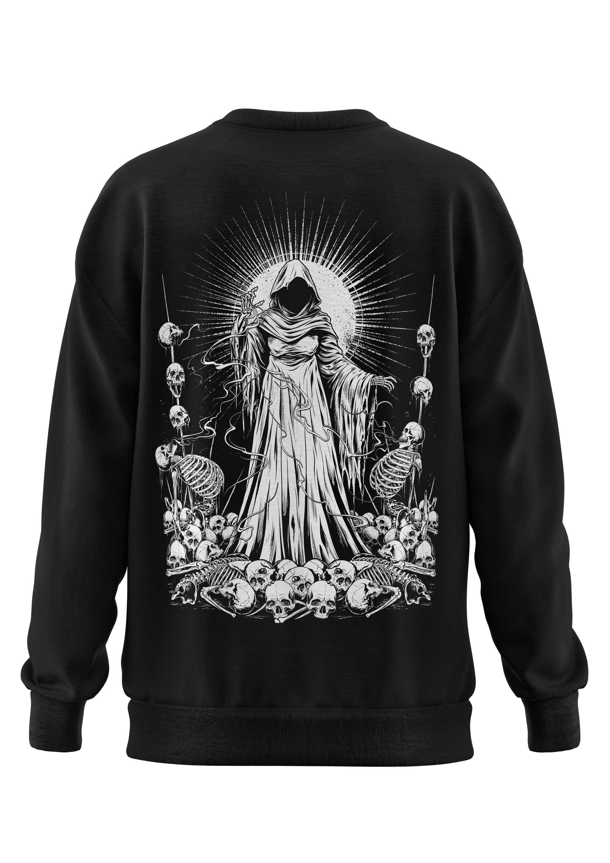 Soul Reaper schweres Unisex-Sweatshirt mit Grim Reaper-Grafik
