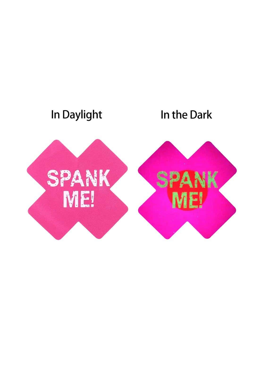 SPANK ME! Glow in the Dark Pink - Nippel Pastie