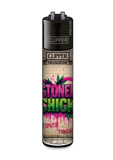 Clipper Feuerzeug mit Stoned Chick Graffiti Motiv