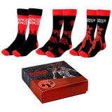 STRANGER THINGS 3ER PACK SOCKEN - 35/41 - SOCKEN