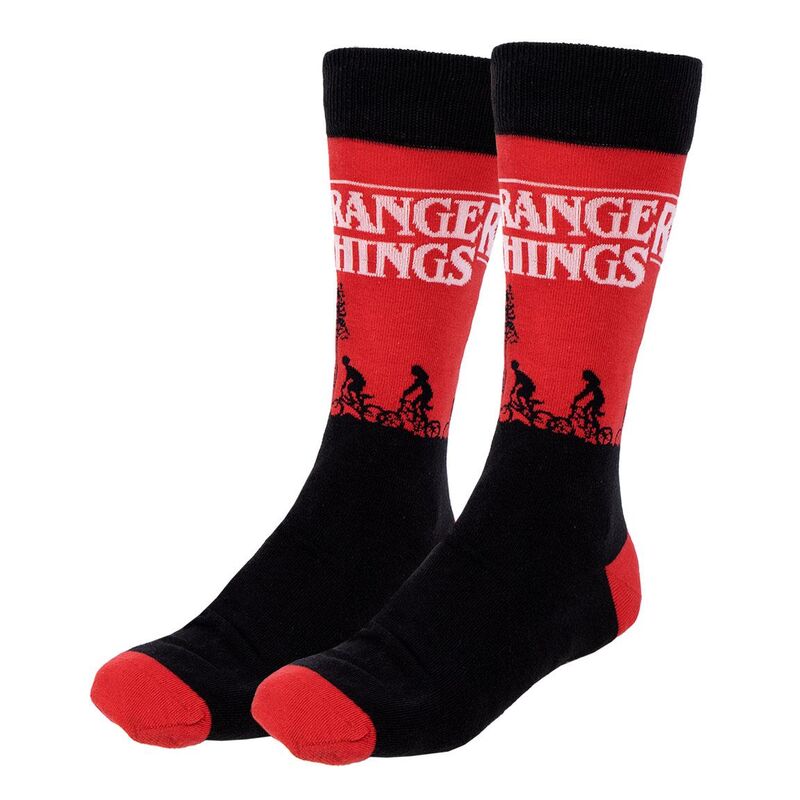 STRANGER THINGS 3ER PACK SOCKEN - 35/41 - SOCKEN