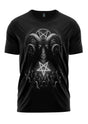 Gothic SUBMISSION SHIRT mit gehörntem Teufel, Pentagrammen und Händen