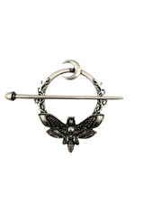 Gotischer Metall-Haarklammer THE MOTH mit Totenkopf-Motte