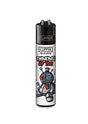 Gothic schwarzer Clipper Feuerzeug mit Voodoo-Puppe und rotem Herzen