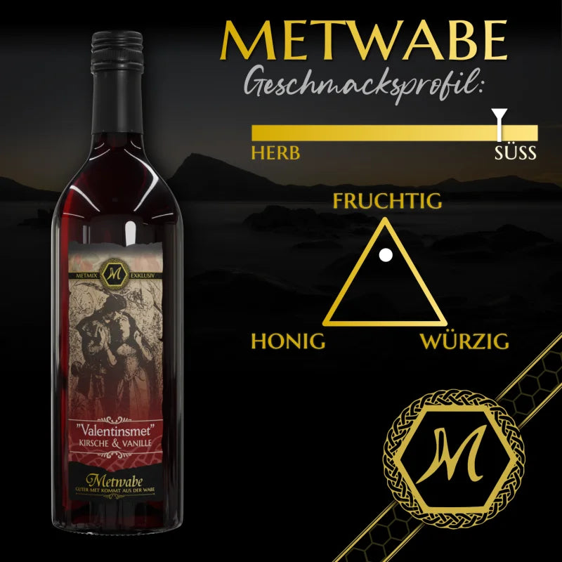 VALENTINSMET ’MET MIT KIRSCH & VANILLE’ 0,75l 6% VOL - MET