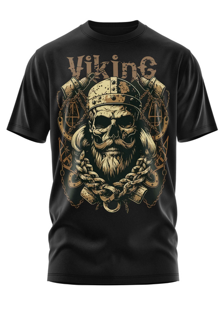 VIKING SKULL - SHIRT - T-SHIRT