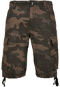 Tarnfarbene Cargo-Shorts.