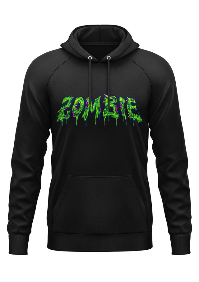 ZOMBIE FONT GREEN - HOODIE - HOODIE