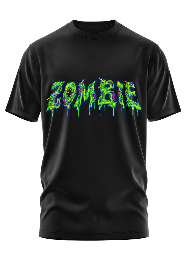 ZOMBIE FONT GREEN - SHIRT - T-SHIRT