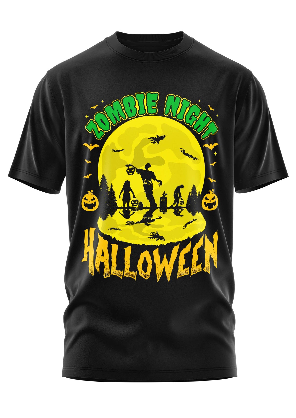 ZOMBIE NIGHT HALLOWEEN - SHIRT - T-SHIRT