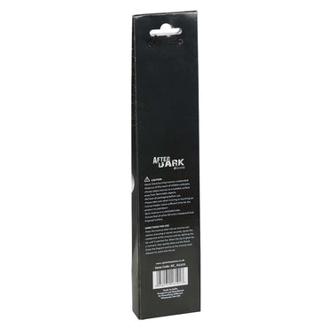 Schwarze rechteckige verpackung der after dark räucherstäbchen zombie repellent mit weißem text und barcode hinten sichtbar