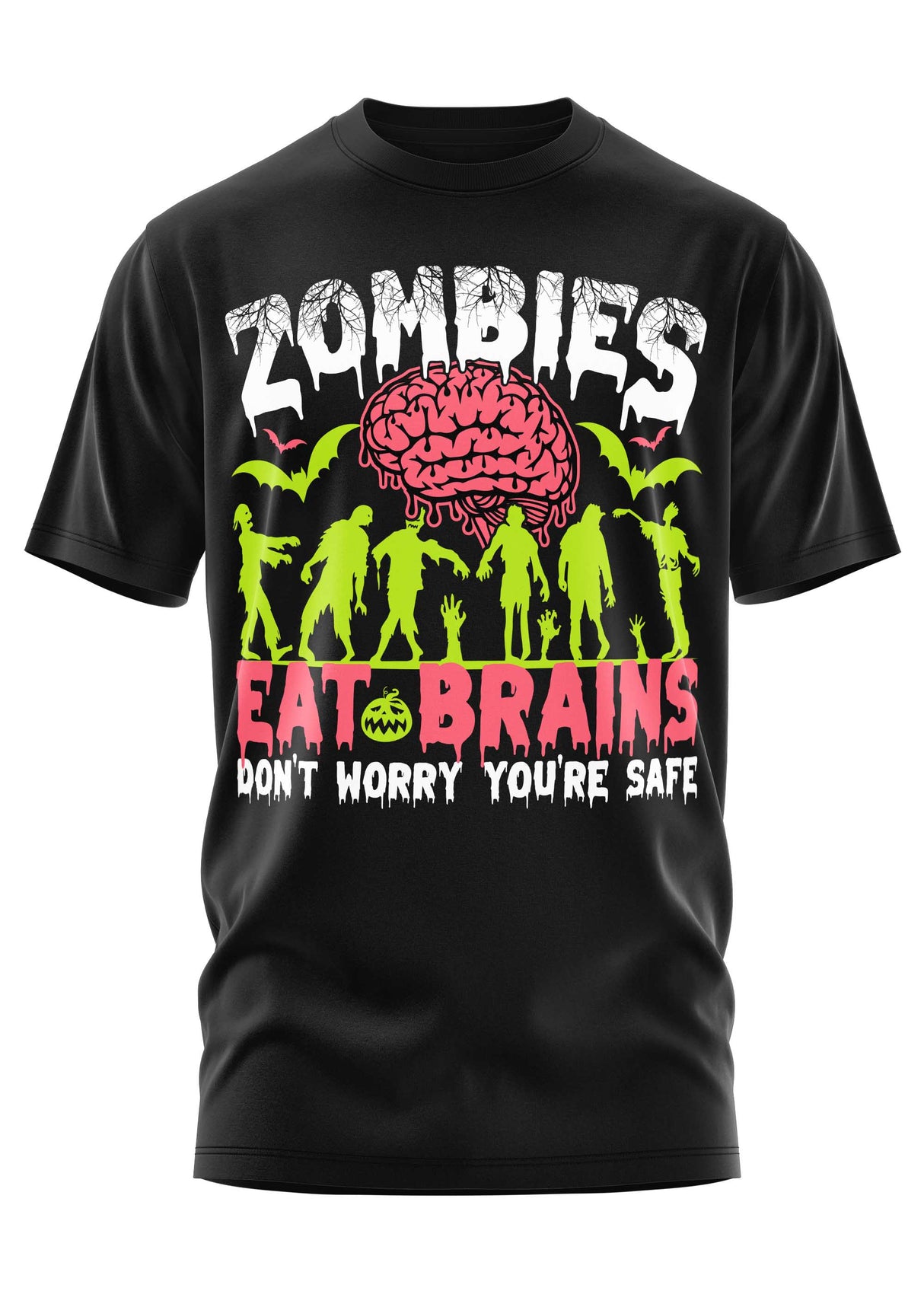 ZOMBIES EAT BRAINS - SHIRT - T-SHIRT